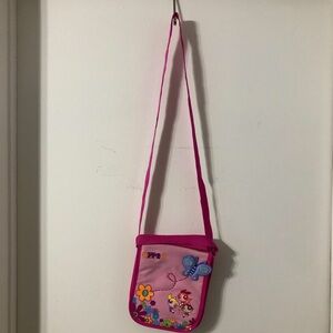 Gorgeous Y2K vintage powerpuff girls Pink purse bag with sequins and butterfly